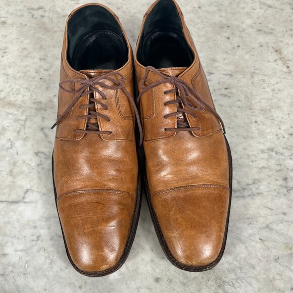 Men\'s Leather Johnston & Murphy Cap Toe Oxford. Size 13 in Tan main image 8